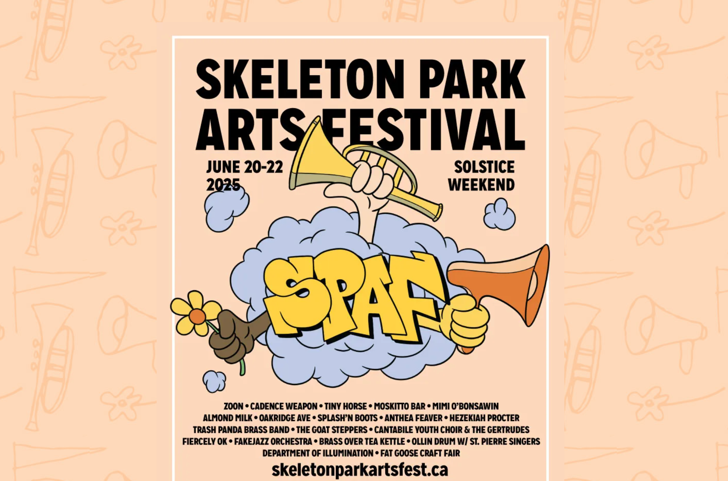 Skeleton Park Arts Festival 2025 poster